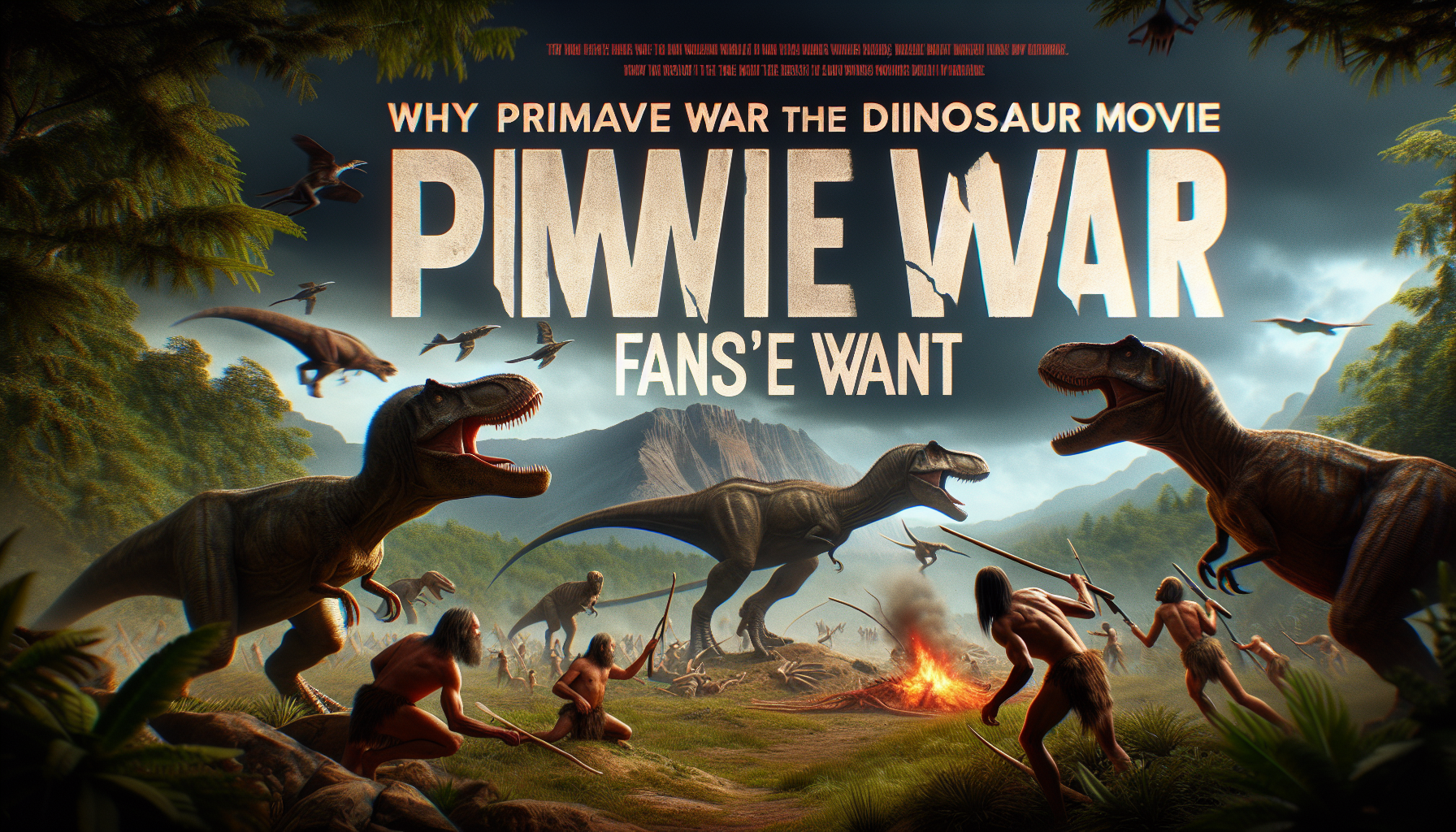 Why Primitive War Is the Dinosaur Movie Fans Really Want